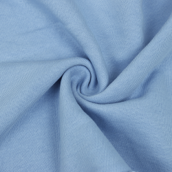 Ткань Футер 3-х нитка, Петля, цвет Светло-Голубой (на отрез)  в Щербинке