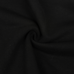 Ткань Футер 3-х нитка, Петля, цвет Черный (на отрез)  в Щербинке