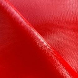 Тентовый материал ПВХ 600 гр/м2 плотная, Красный (Ширина 150см), на отрез  в Щербинке, 600 г/м2, 1189 руб