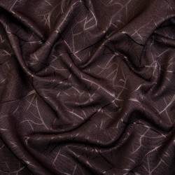Ткань Блэкаут для штор &quot;Ледовое тиснение цвет Темно-Коричневый&quot; (на отрез)  в Щербинке