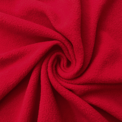 Флис Односторонний 130 гр/м2, цвет Красный (на отрез)  в Щербинке