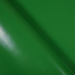 Ткань ПВХ 450 гр/м2, Зелёный (Ширина 160см), на отрез  в Щербинке