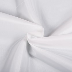 Ткань подкладочная Таффета 190Т, цвет Белый (на отрез)  в Щербинке