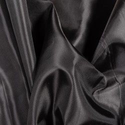 Ткань подкладочная Таффета 190Т, цвет Черный (на отрез)  в Щербинке