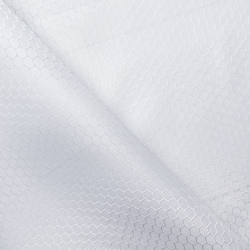 Ткань Оксфорд 300D PU Рип-Стоп СОТЫ, цвет Белый (на отрез)  в Щербинке