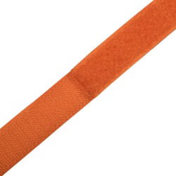 Контактная лента 25мм цвет Оранжевый (велькро-липучка, на отрез)  в Щербинке