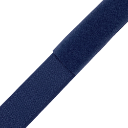 Контактная лента 25мм цвет Тёмно-Синий (Велькро-липучка), на отрез  в Щербинке
