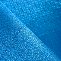 Ткань Оксфорд 300D PU Рип-Стоп СОТЫ, цвет Голубой (на отрез)  в Щербинке