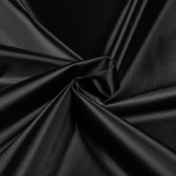*Ткань Оксфорд 210D PU, цвет Черный (на отрез)  в Щербинке