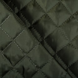 Стеганая подкладочная ткань с синтепоном (100гр/м2), цвет Хаки (на отрез)  в Щербинке